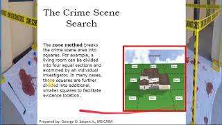 COURSE UNIT 4 - THE CRIME SCENE SEARCH (PART 2) (CRDI211)