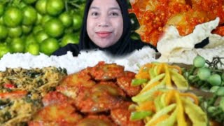 JENGKOL TUA LEGIT BANGET...‼️ JENGKOL BALADO, BUNTIL DAUN PAYA, SAYUR BUMBU KUNING, TAKOKAK MUKBANG