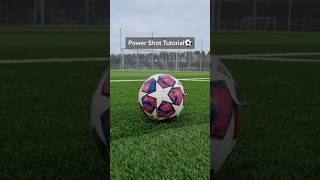 HOW TO SHOOT WITH POWER #soccer #football #fussball