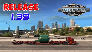 ATS 1.39 Release: Super long TRIPLE AXLE lowboy trailer | American Truck Simulator