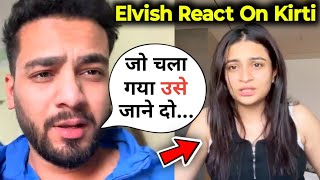 Elvish Yadav React On His Ex Gf Kirti Mehra |Elvish Meet Kirti Mehra in Malhotra Diwali Party