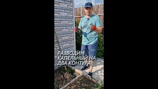 Разводим КАПЕЛЬНЫЙ ПОЛИВ на два контура!