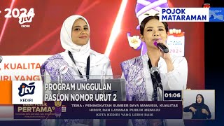 KEDIRI - Program Unggulan Paslon Nomor Urut Dua