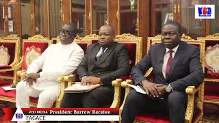 President Barrow Receives the Managing Director of (FAGACE) at the State House.