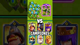 NUEVO EJERCITO de DUENDES  vs TODOS LOS CAMPEONES | #clashroyale