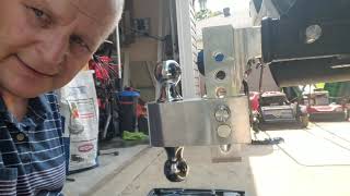 Installing a drop hitch on the back widow truck. uriah drop hitch