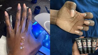 How to apply MOROVAN poly gel| Review | Dual forms | Easy to use 🙌🏾 | Everything Teash