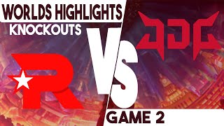 JDG vs KT Game 2 Highlights | Knockouts | Worlds 2023 | JD Gaming vs kt Rolster