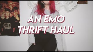 emo thrift haul + try on