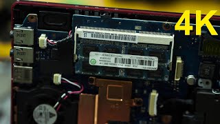 4K Free Stock Footage: Computer Repair - Laptop RAM