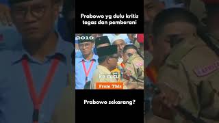 Perbedaan Prabowo yang dulu bukanlah yang sekarang #pilpres2024 #pemilu2024 #prabowosubianto #gibran