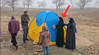 nomadic life Kaus and Fatemeh's Rainy Adventure" - A Delightful Tale by Skineh