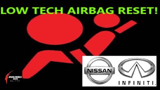 DIY NISSAN / INFINITI AIRBAG LIGHT RESET PROCEDURE , TAKES 5MINS OR LESS | HELP! AIRBAG LIGHT IS ON