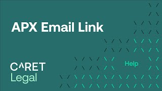 APX Email Link