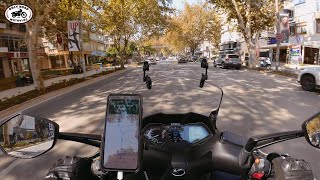 Стамбул Багдад-стрит 4K, поездка на мотоцикле с kymco в центре города | езда в видео от первого лица