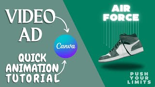 How To Create Product Animation Ad - Shoes Brand Product Ad For Instagram Story - Canva Tutorial