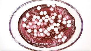 [ASMR] MARSHMALLOW BEADS SLIME MIXING