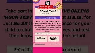 Online live Mock Test | English Olympiad #shorts #olympiads #mocktests