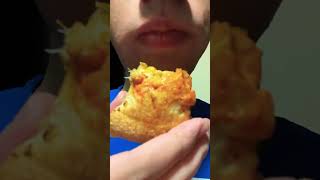 ASMR Eating spicy pizza