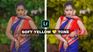 Soft yellow tone download free preset link in description #shortsfeed #lightroom_editing_tutorial