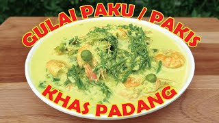 RESEP GULAI PAKIS / PAKU UDANG | GULAI KETUPAT ASLI PADANG