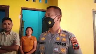 KABID HUMAS POLDA NTT KUNJUNGI WARTAWAN KORBAN PENGEROYOKAN ORANG TAK DIKENAL DI KUPANG