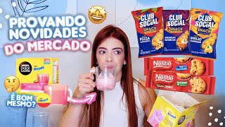 PROVANDO NOVIDADES DO MERCADO: Marshmallow Pipoca Doce, Hanuta, Bubbaloo Azeda, Nova 7Belo e mais!