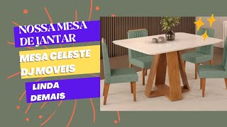 compramos nossa mesa de jantar de 4 lugares| mesa celeste DJ móveis|