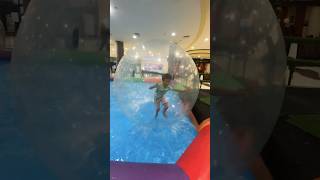 మన చిన్నప్పుడు summer holidays అంటే...మా వాడు చేసిన water ball ride #dubaivlogs #shortsfeed