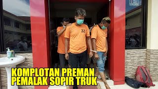 Woww!! Gajinya Bikin Iri, Ini Preman Pemalak Sopir Truk Di Kawasan NIP Mojokerto Jawa Timur