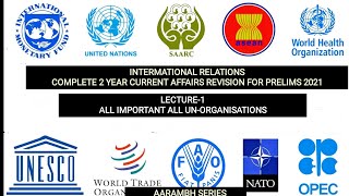 International Relations | Lecture 2 | Prelims Revision 2021 | AARAMBH SERIRES | #UPSC​​ #CSE​​ #IAS