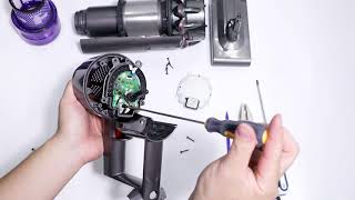 DYSON V11 vacuum cleaner handle replacement accessories disassembly video