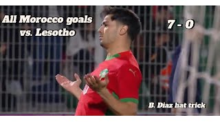 All Moroccan National Team Goals vs. Lesotho