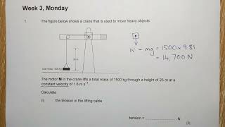 Wk3 Mon1: Calculating tension