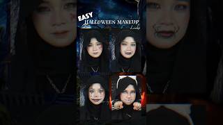 MAKEUP HALLOWEEN UNTUK PEMULA! 1 MENIT JADI! 🔥 #nuritashorts #makeup #halloween #shortvideos #viral