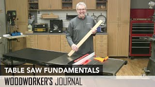 Table Saw Fundamentals