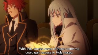 Luminous gives Rimuru access to holy magic - That Time I got Reincarnated as a slime Season 3 Ep20