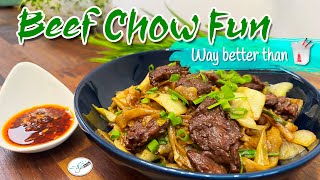 🥡How to make the yummiest Beef Chow Fun, at home.  Tips and tricks: Stir Fry Rice Noodles