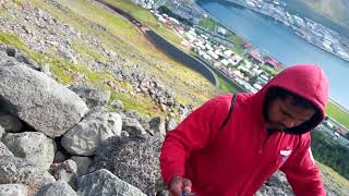 Isafjordur Iceland, uphill trekk