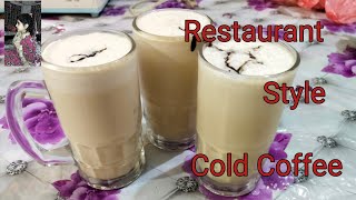 How to make Cold Coffee ☕, Restaurant style Cold Coffee Recipe.Easy and simple recipe.