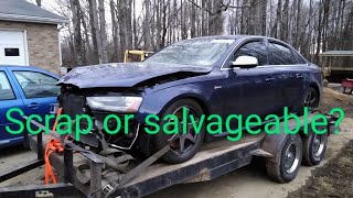 Crashed and Tuned Audi S4 from Copart pt1