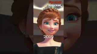 Disney frozen characters then Vs now....😍💓/#shorts/#ytshorts/#ziyazohair