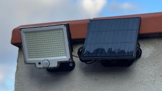 Faretti led con pannello solare - led spotlights with solar panels