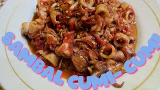 Resep sambal cumi pedas simpel || menu rumahan mantul