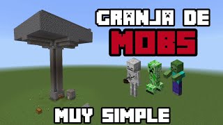 Granja de Mobs Muy Simple - Minecraft Bedrock y Java 1.21