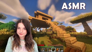 ASMR | Building a House in Minecraft! 🪓 With Relaxing In-game Sounds