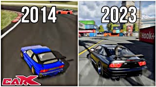 Evolution Of Carx Games 2014-2023.