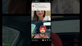 Diljit Dosanjh insta live with nimrat khaira for his JODI movie ♥️