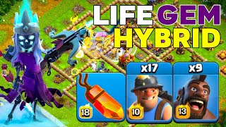 Hybrid is Back After Update? TH16 Queen Charge Hog & Miner Crushes Legend League Attacks!