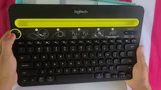 Multidevice Bluetooth Wireless Keyboard | Use with Laptop,Tablet and Mobile and Switch Typing Easily